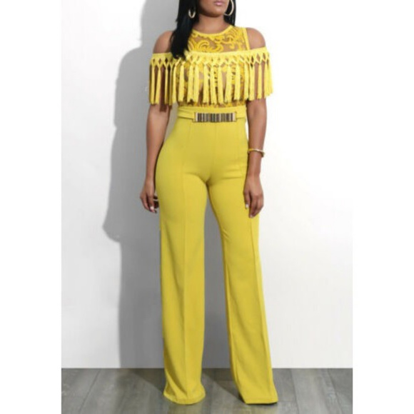 mustard yellow jumpsuit womens